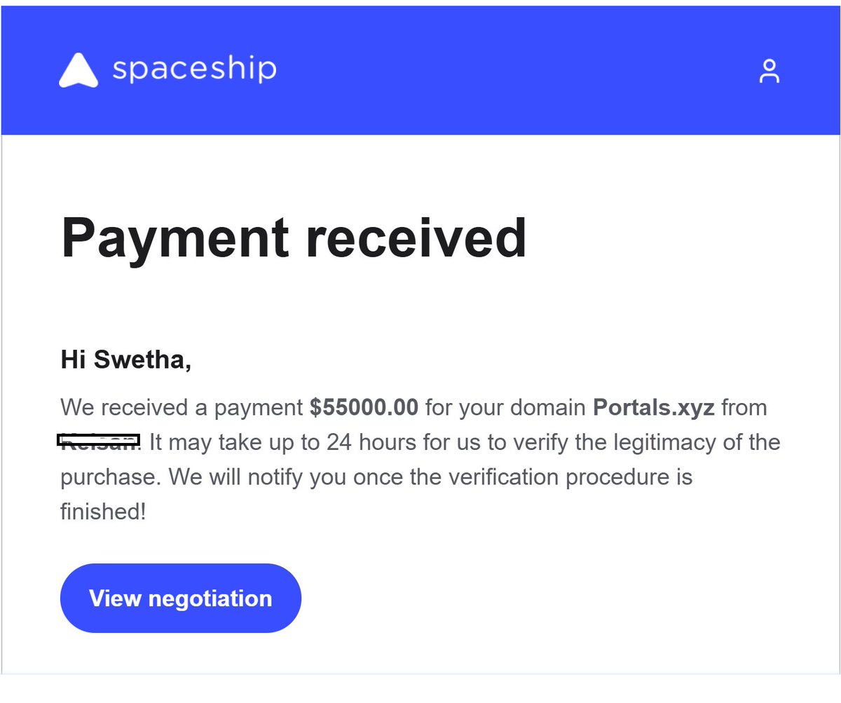 swethayenugula's tweet image. Portals.xyz sold for $55,000 @spaceship 
PodRent.com sold for $7000 @Dynadot 

Congratulations to the buyers.

#domain #domains #domainnames
