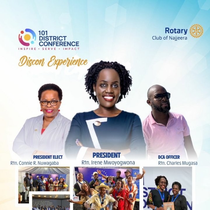 najjerarotary's tweet photo. The DISCON energy doesn’t stop at the conference, we’re bringing the experience home! 

Join us as we relive the inspiration, celebrate the wins, and toast to service aboveself. 🎉

🗓️ 23rd April, 2026
🕔 07:00pm 
📍 Moments Lounge Kiwatule

#DISCON101
#RCNajjeera
#RotaryEyamba https://t.co/FDn0AB5036