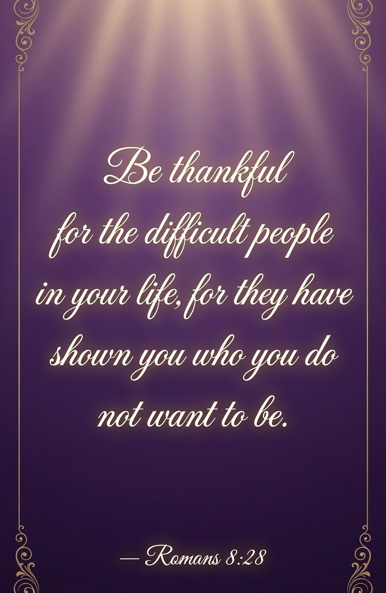 SpiritAndLifeVB's tweet photo. Be thankful for the difficult people in your life.
They are not just challenges, they are mirrors.
They reveal the character you do not want to become.
Every sharp word, every betrayal, every frustration is a divine lesson in patience, wisdom and self-control. Romans 8:28 #Wisdom https://t.co/Tkmxwv50rB