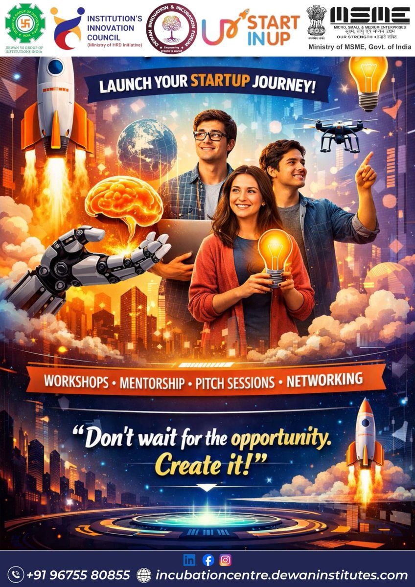 AndDewan35676's tweet image. “Startups are not built on ideas alone—they are built on the discipline to execute, the resilience to endure setbacks, and the belief to keep moving forward when results take time to appear. Success belongs to those who stay consistent when others quit.”
#Innovation #Entrepreneur