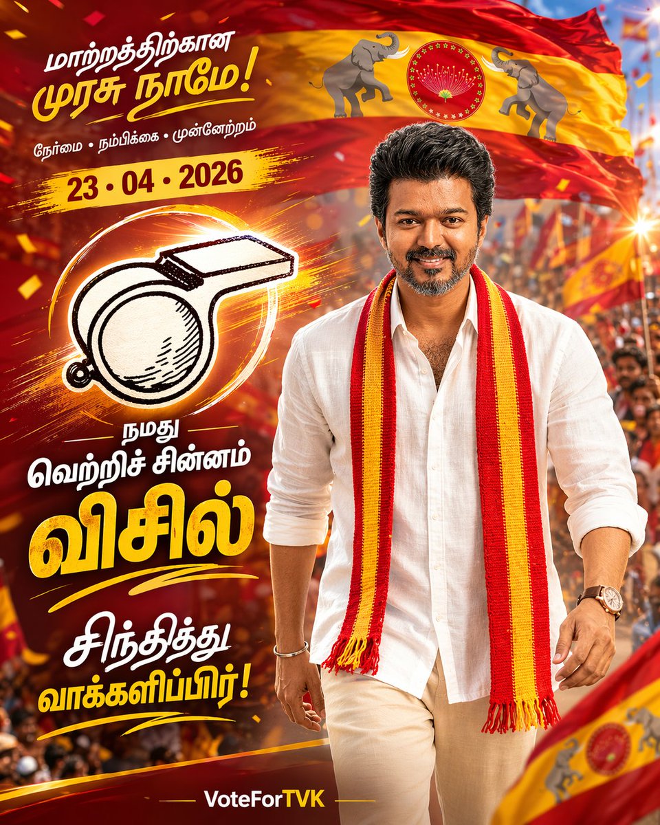Boxoffice_Boom's tweet image. #TVKVijay Is Campaigning Today in #YMCA ground as Final Speech ..!! 🔥🗳👍👍

#Whistle #Tvk #Vijay #TNElections #Tamilnadu #TamilPolitics