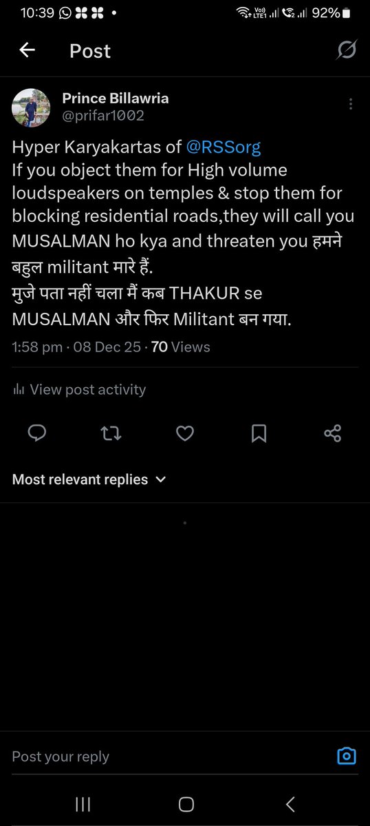 Prince Billawria tweet media