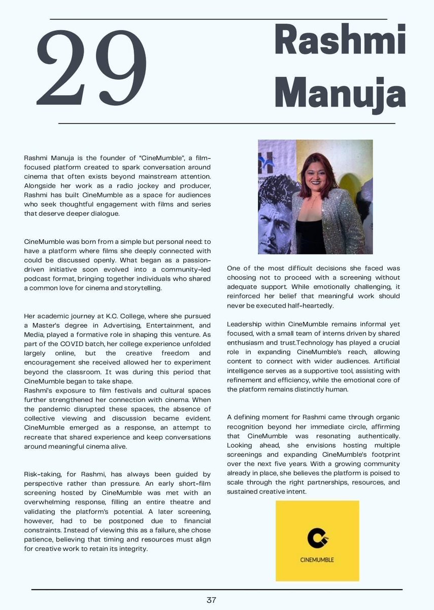 Our founder and CEO <a href="/rashmimanuja/">Rashmi manuja</a> was featured in the magazine by KC College‘s E-cell called Experanta 😍 

Read up on what she has to say in this article! Thank you so much for the feature team ❤️ 

#Magazinefeature #feature #entrepreneur