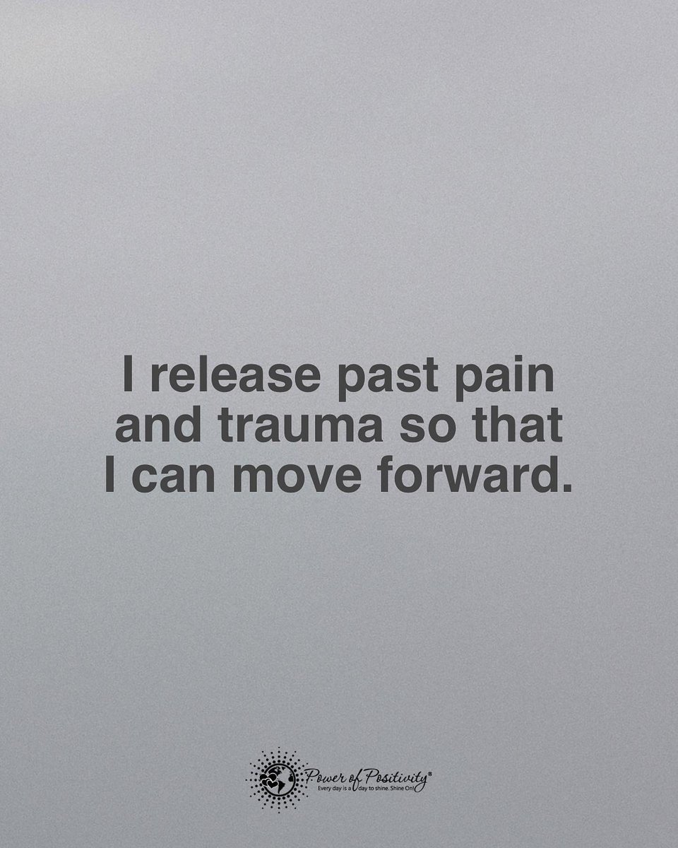 LIVEpositivity's tweet image. I release past pain and trauma so I can move forward. 🌻🌈