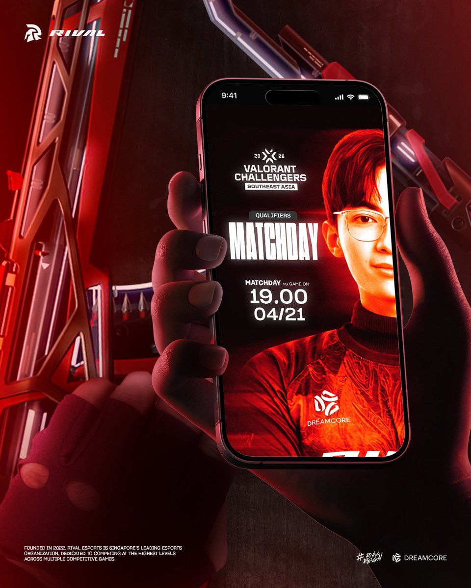 RivalEsportsHQ's tweet image. Debut day for our prodigy. 😏 

🆚 #GameOn
⏰ 19:00 SGT

#RivalReign #ValorantChallengersSEA