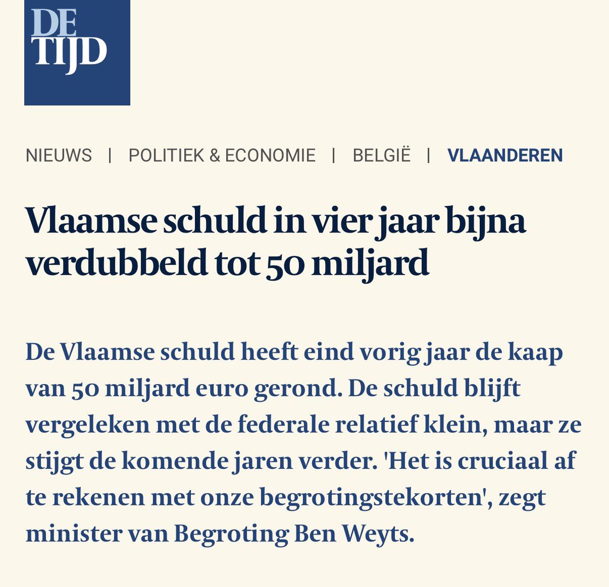 Egbert Lachaert tweet media