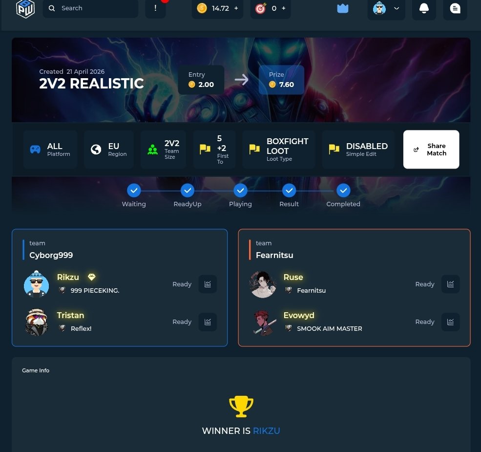 Foxxyrr's tweet photo. If you want free money, play against #fearnitsu +14£ https://t.co/tdYYC5KthU