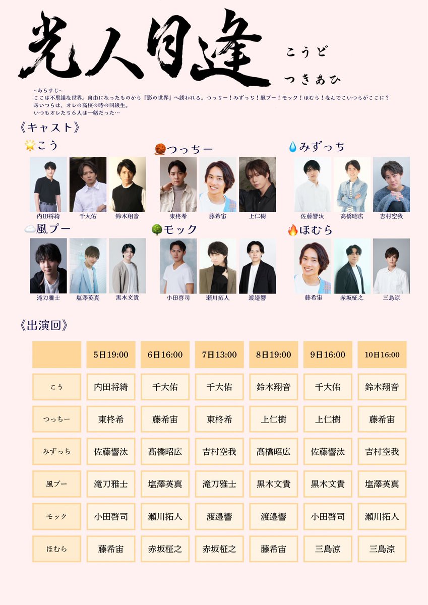 #光人月逢
ビジュアル撮影終えてきました！
『💧みずっち』です！
沢山素敵に撮影していただきました📷

↓ご予約はこちらからお待ちしております！
ticket.corich.jp/apply/453232/

#桜彩朗読祭 #舞台 #朗読劇