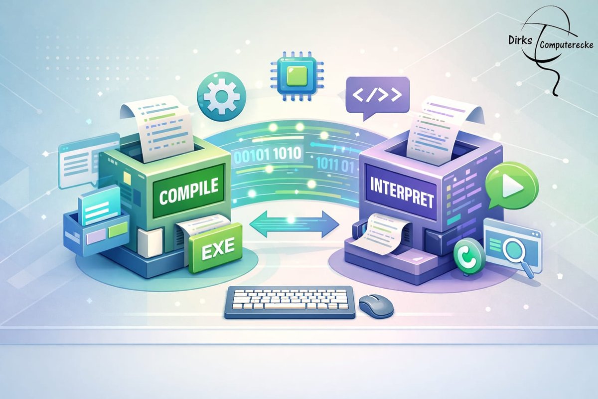 DirkLoebe's tweet photo. Compiler oder Interpreter? 🤔
Ich erkläre dir den Unterschied einfach und verständlich – mit klaren Beispielen statt Fachchinesisch.

Perfekt für Einsteiger!

https://t.co/c3QgqTDzuX

#Programmieren #Informatik #Coding #TechBasics https://t.co/j1zj5LvXyM