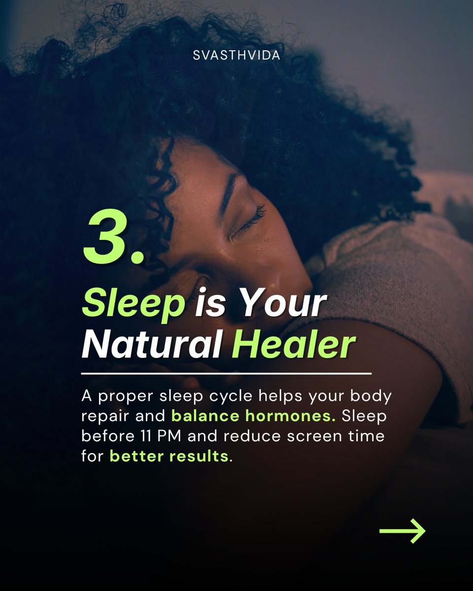 Svasthvida's tweet image. 😳 Still ignoring these signs of hormonal imbalance?
Mood swings, acne, … it’s NOT normal — it’s your body asking for balance.
🌿 The good news? You don’t need complicated treatments
👉 Read this carousel to discover 3 powerful 
#hormonebalance #hormonalimbalance #ayurvedictips