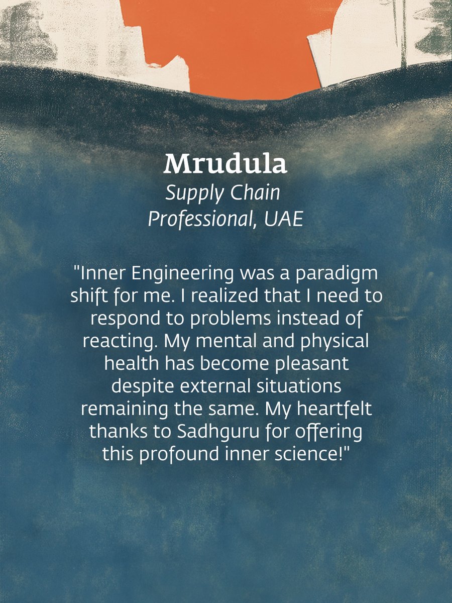 ishafoundation's tweet image. Here's what people are saying about Inner Engineering.
Register Now- sadhguru.org/ie