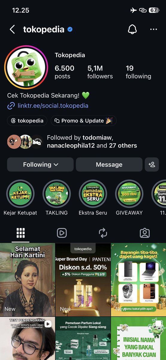 Strxxy2's tweet photo. @tokopedia udah follow dari lama tapi ga di notice juga 😭 https://t.co/gOn6aPpQxa