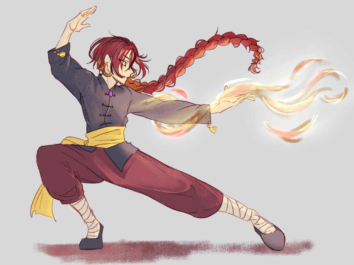 KayrinNora's tweet photo. #VCraftWeek day 1: past/future — 
Pre-retirement fire mage vmalim 🔥 https://t.co/bOVDDOMR9M