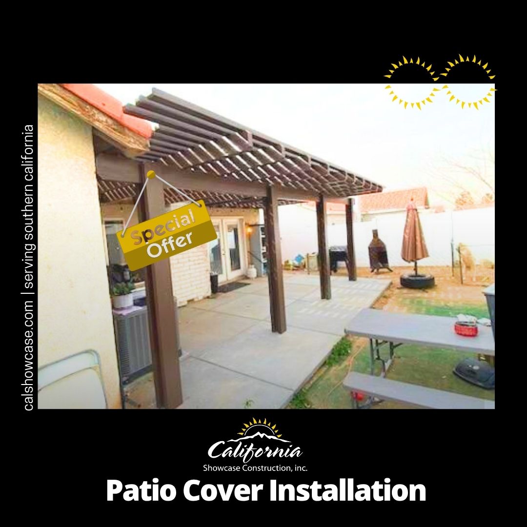 calshowcase's tweet photo. Turn your outdoor area into a standout space with a custom patio cover installation that adds shade, style, and everyday comfort. California Showcase Construction makes it easy to get started. Visit https://t.co/AAl8IKZiaW  or call (951) 682-0208. https://t.co/ee9MGjQX2P