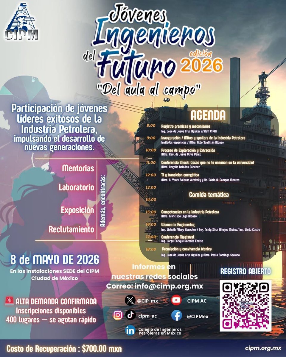 Colegio de Ingenieros Petroleros de México (CIPM) tweet media
