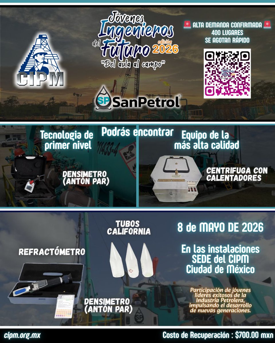 Colegio de Ingenieros Petroleros de México (CIPM) tweet media