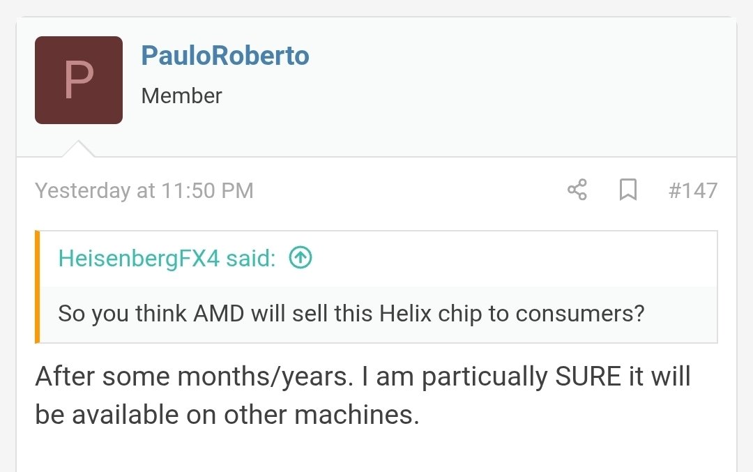 nib95_'s tweet image. Prominent leaker KeplerL2 has dropped an eye brow raiser.

In a response to someone asking about the #Xbox Helix next-gen console/PC chip, he says;

"It won't be sold directly to consumers, but you will be able to buy an ASUS/MSI/etc Helix machine."

Whether he means there will