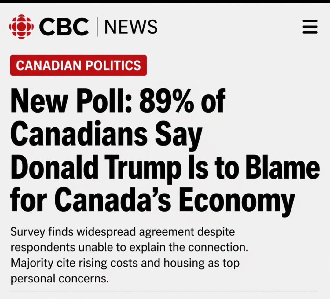 guyfelicella's tweet image. That's because 89% of Canadians are smart.
The other 11% are busy explaining how grocery prices in Canada are actually Trudeau’s fault.