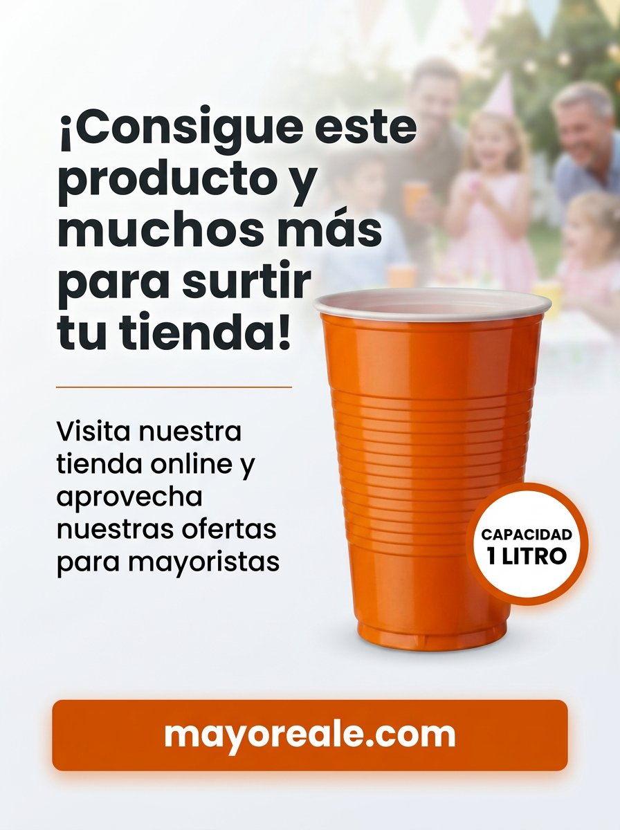 mayoreale's tweet image. VASO FIESTERO 1 LITRO SOLIDO

Productos al mayoreo.
Catálogo: mayoreale.com
WhatsApp: 221 664 4400

Sucursal: Envío gratis 🎁 en compras +$1000 (pagas al recoger) ✅
Domicilio: Envío gratis 🎁 +$3000 🔥📦 (pago previo seguro) ✅

#Mayoreo #Negocio #Retail