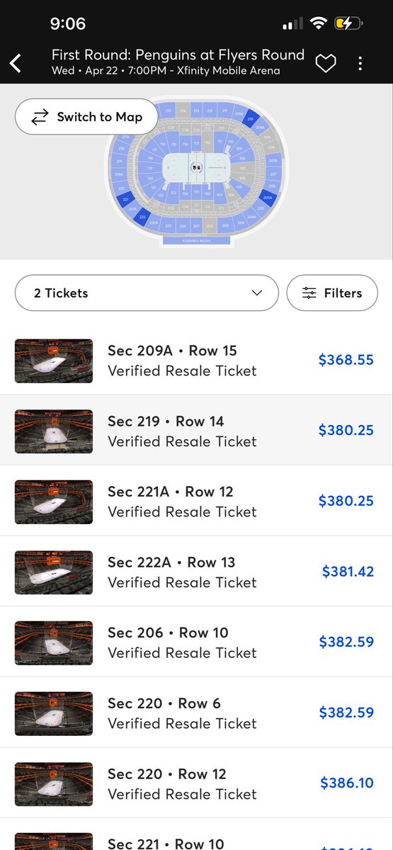 Marc_wit_a_C's tweet image. Get in ticket rates for Wednesdays game 3.  Legit gonna be the hottest ticket since 2022 #Phillies playoff tickets bar none. 
#Flyers
#IgniteTheOrange