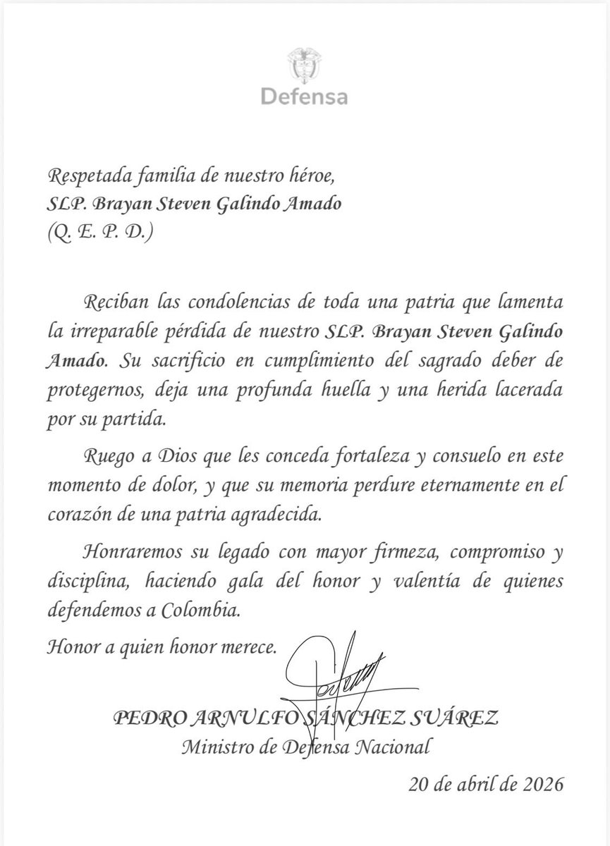 Pedro Arnulfo Sanchez S. Orgullosamente Colombiano tweet media