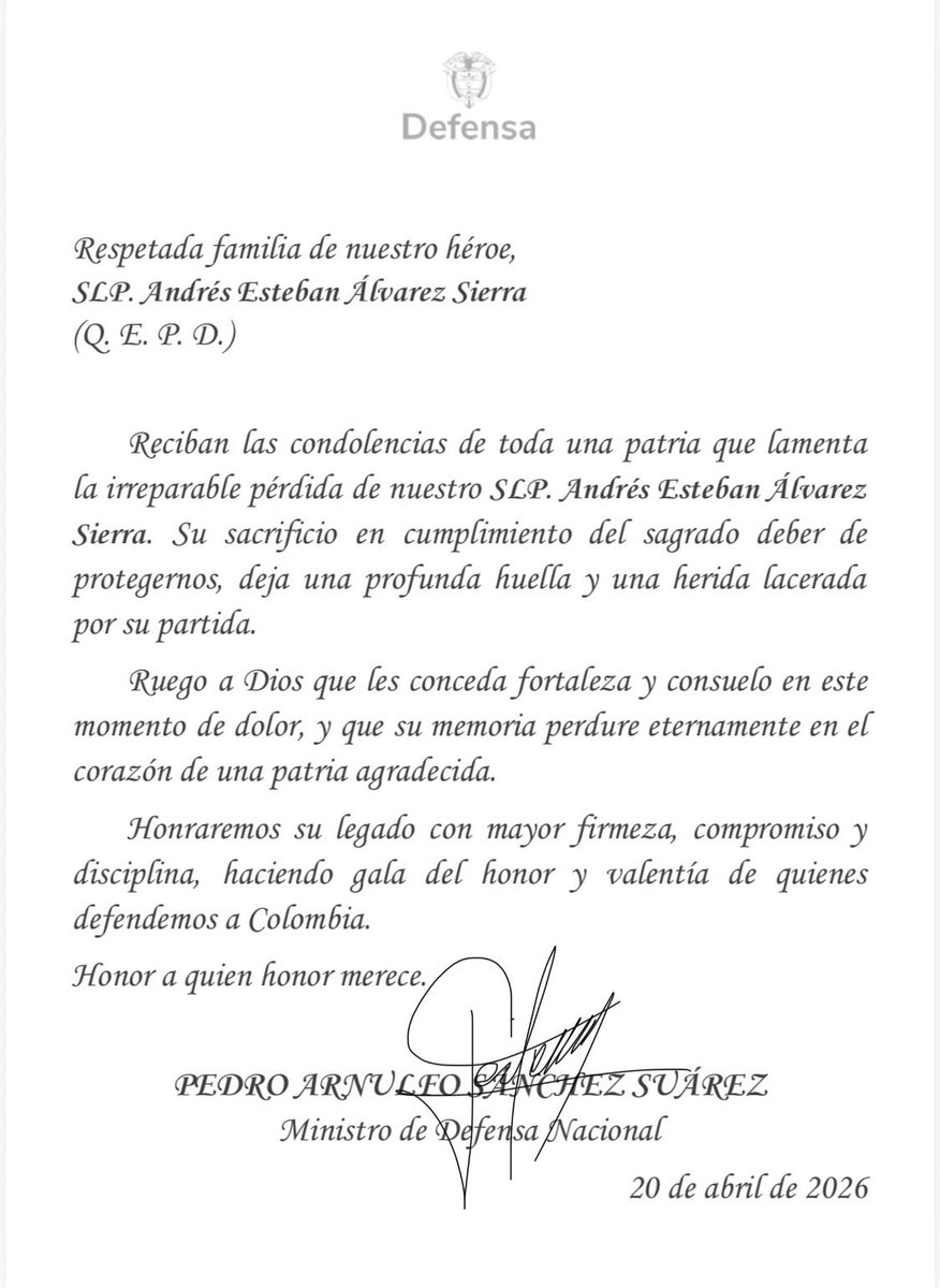Pedro Arnulfo Sanchez S. Orgullosamente Colombiano tweet media