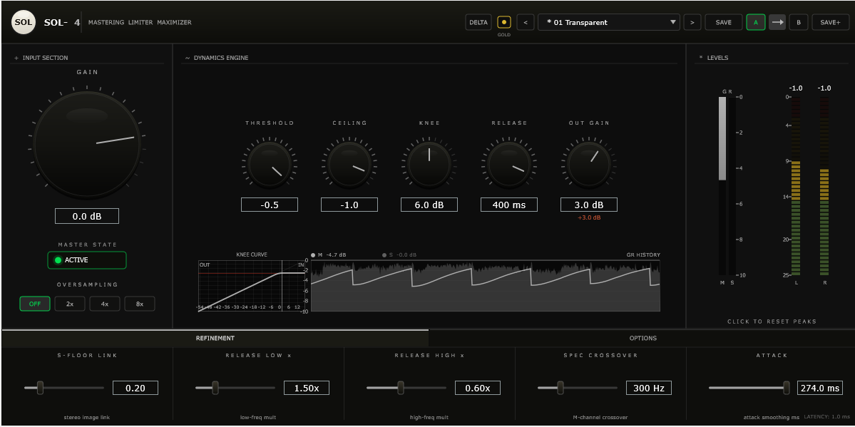 anykindoflove's tweet image. SOL-4 Mastering Limiter Maximizer、KVRで3人の人がベータテスターになってくれた。ありがたい。日本人の人がいるともっとありがたいんだが……。
#dtm #mastering