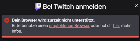 Chastus's tweet photo. @brave well i have also the Problem with Twitch and i cleared my Cache even tried Private nmode but still the same problem https://t.co/pjfKn5kCyz