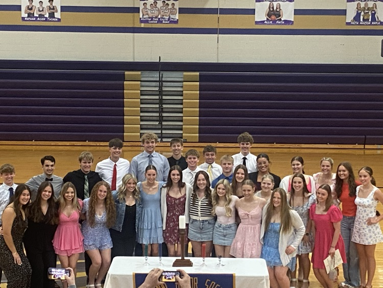 Congratulations to this year's National Honor Society inductees! There were 9 students that were celebrated tonight for their commitment to character, scholarship, service, and leadership. We have amazing students. #WhatWeDo