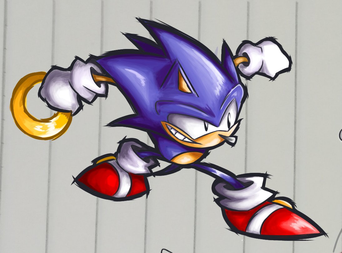 Now the second one but in different style wooooooooo also classic sonic is cool

#SonicTheHedgehog #sonicfanart
