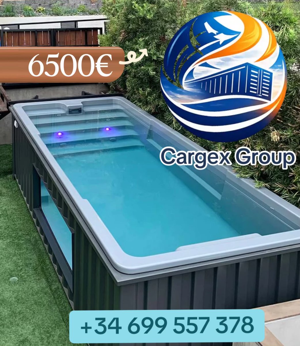 CargexGroup's tweet image. VOTRE PISCINE CONTENEUR À 6500€ !🌊
Le luxe tout inclus :
✅ Piscine 6m x 2,44m
✅ Couverture automatique 🔒
✅ Livraison &amp;amp; Installation incluses
🇪🇺 Partout en Europe !
Design industriel, hublot vitré et pose ultra rapide. 🏊‍♂️☀️
📩 Infos en DM !
#PiscineConteneur #Luxe #Europe