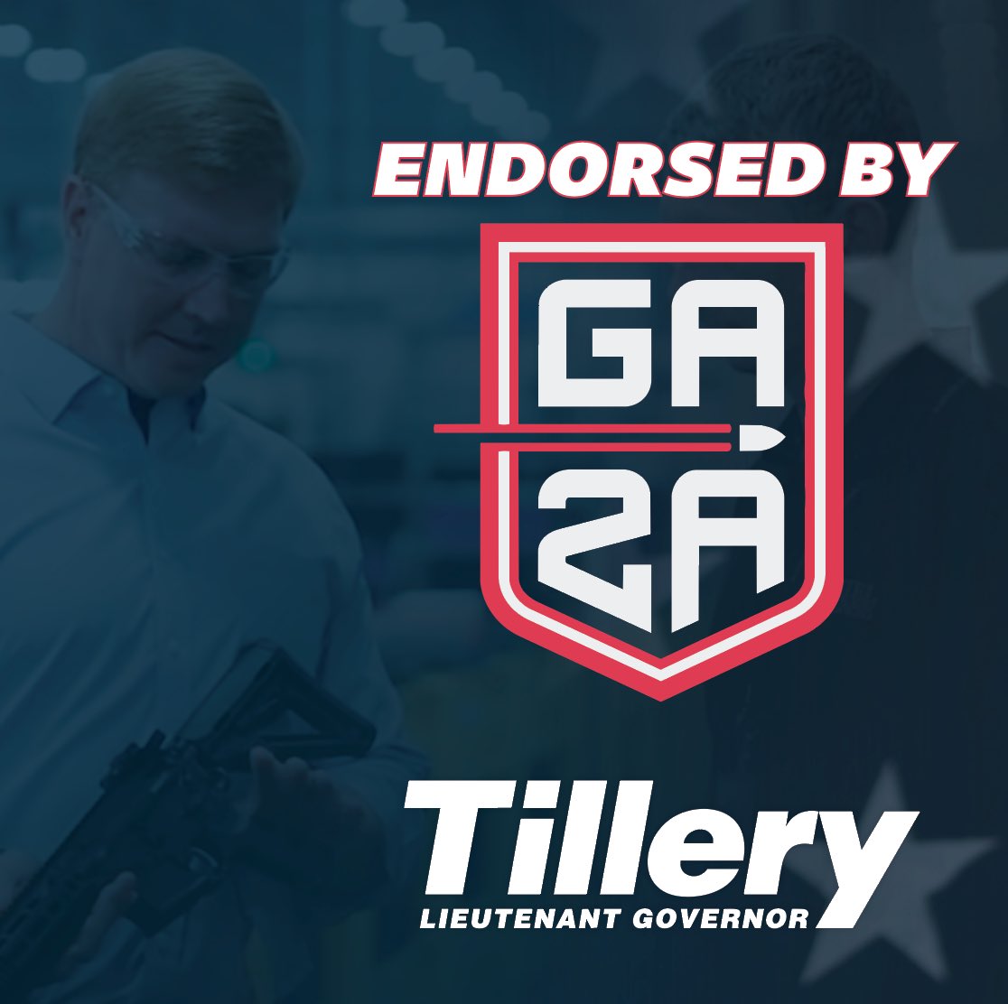 BlakeTillery's tweet photo. "After careful consideration of your record, we are confident that you will stand strong in defense of the right to keep and bear arms. Your willingness to support policies that uphold individual liberty and resist unnecessary government overreach sets you apart as a leader who understands the importance of our fundamental rights."

Proud to be endorsed by GA2A! 

As Lieutenant Governor, you will never have to question my commitment to protecting and restoring our Second Amendment.