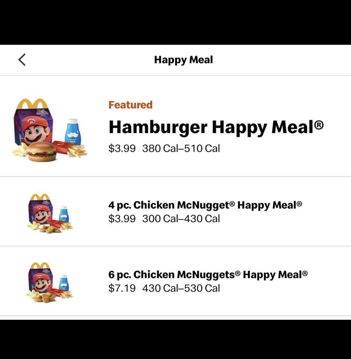 essdii's tweet photo. @McDonalds hey so my kids are old enough for happy meals now. But what the heck is this. My buddy in California vs my prices in Phoenix, Phoenix more than double https://t.co/pp4ug6iref