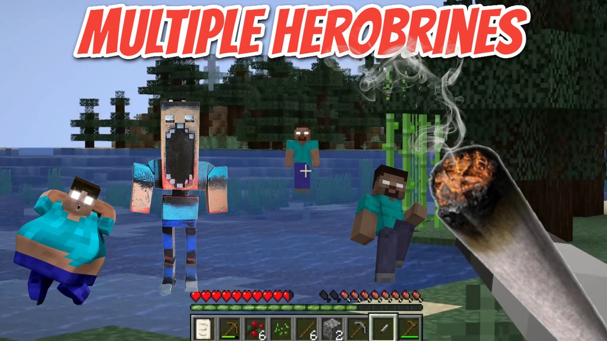 dev_dog_101's tweet photo. It's #420 and I'm playing #minecraft #stonerlife  with multiple #herobrines in my world.... enjoy!! https://t.co/VSScks1byP https://t.co/jQCHI2iBse