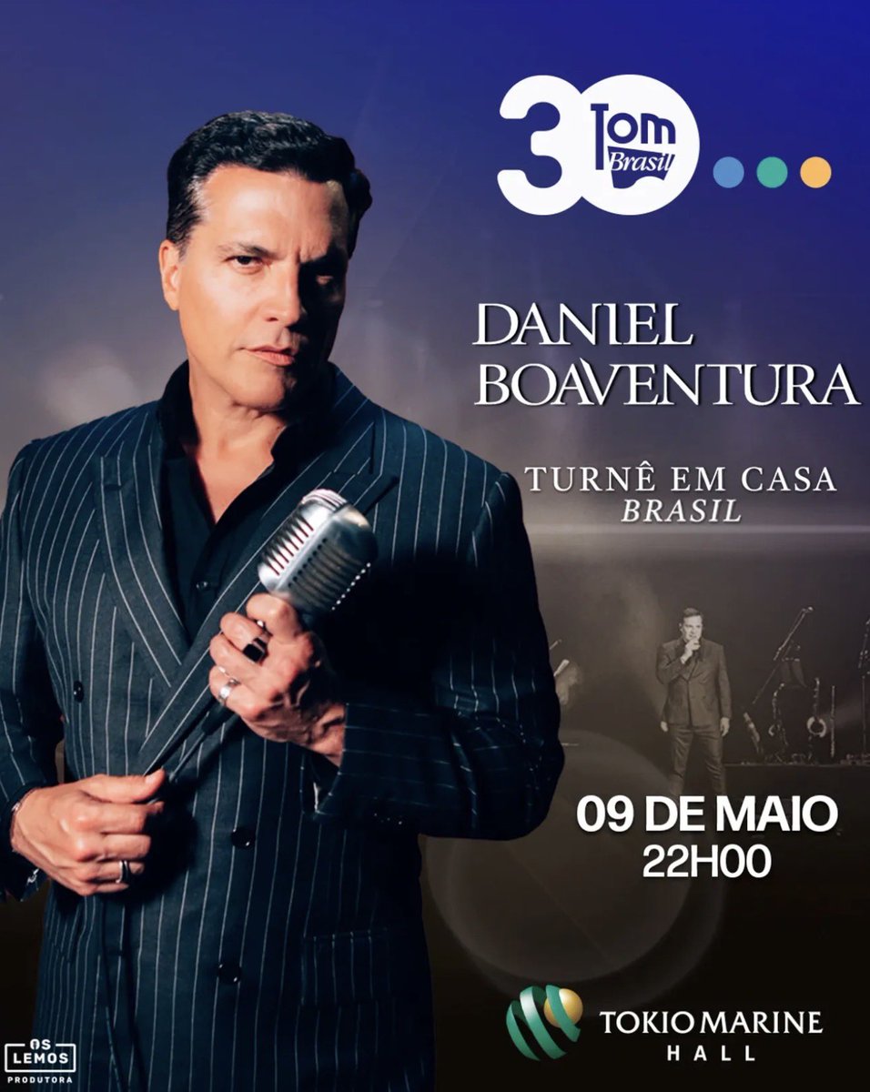 DBoaventuraReal's tweet photo. São Paulo - 09 / Maio / 2026 - estaremos juntos no 
TOKIO MARINE HALL - ingressos: @TicketmasterBR https://t.co/0QPf26HARz