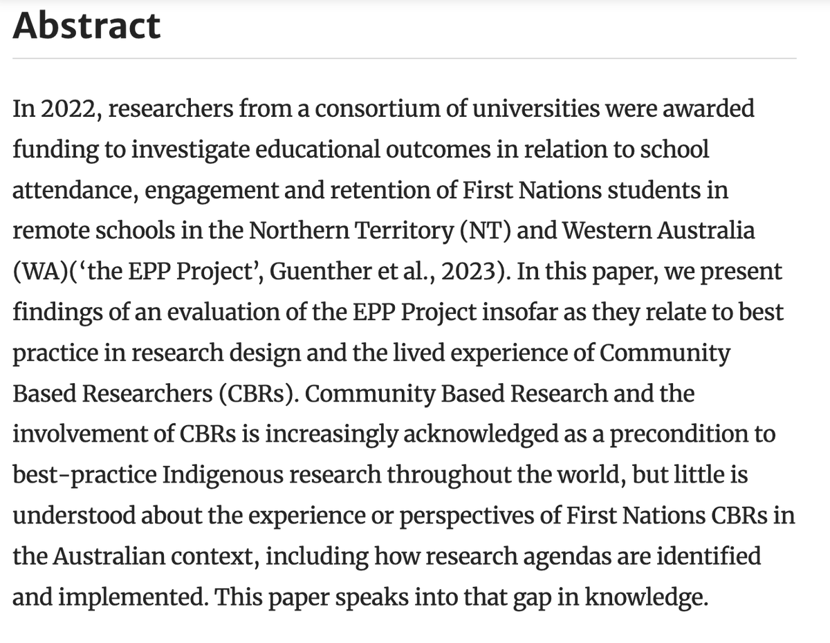 APPRISE_network's tweet image. Integrity and opportunity in #FirstNations #research: understanding the role and lived experience of community based researchers 

+ Build in time and funding for genuine co-design
+ Invest in &amp;amp; recognise local community researchers
tinyurl.com/4hwzkcpp