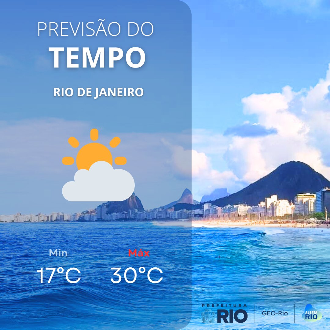 AlertaRio's tweet image. TEMPO AMANHÃ | Esta terça-feira (21/04) será de tempo estável na cidade do #RiodeJaneiro, com predomínio de céu parcialmente nublado e sem previsão de chuva. Os ventos estarão fracos a moderados e as temperaturas estáveis.
➡️acesse.one/8ew0kgg