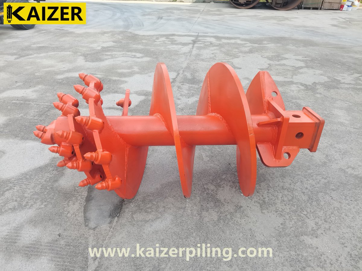 KaizerPiling's tweet image. When working with continuous flight auger rigs, the auger choice impacts soil removal and borehole stability. A 600mm double-flight drilling auger increases extraction efficiency in cohesive soils.
#ContinuousFlightAuger #DoubleFlight #DrillingTools
