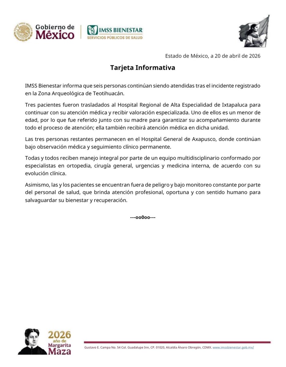 #IMSSBienestar informa: