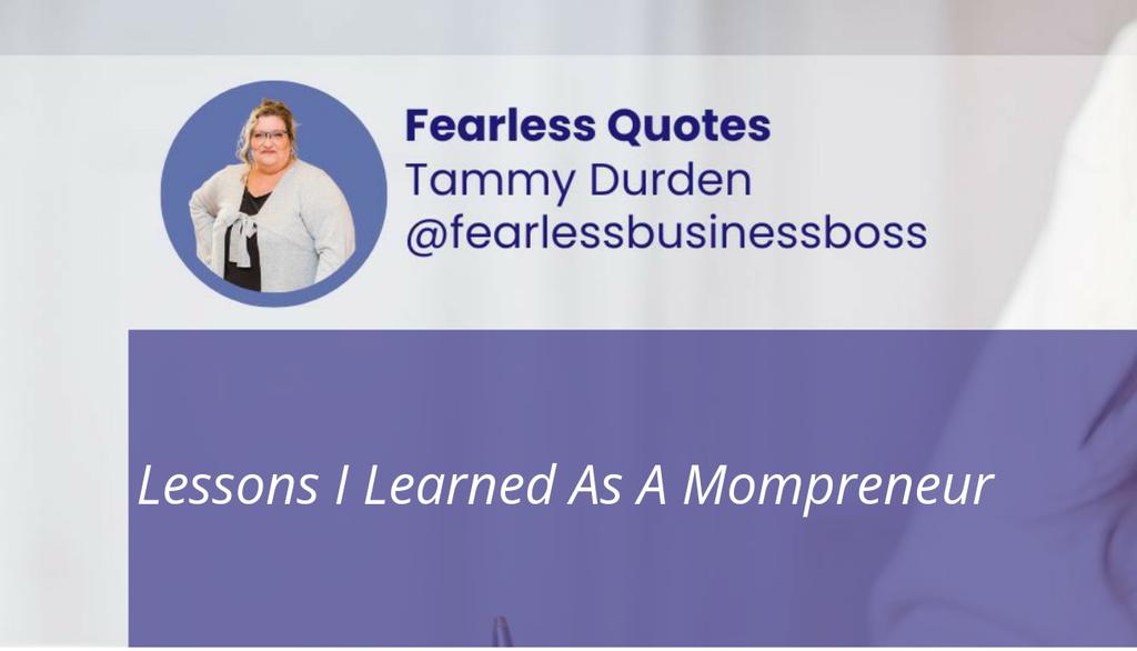 fearlessbizboss's tweet image. Lessons I Learned As A Mompreneur

▸ lttr.ai/AqUkR

Sometimes we get so focused on building our empire that we miss our children and the day-to-day growth.

#mompreneur #MarketingConsulting #Startups