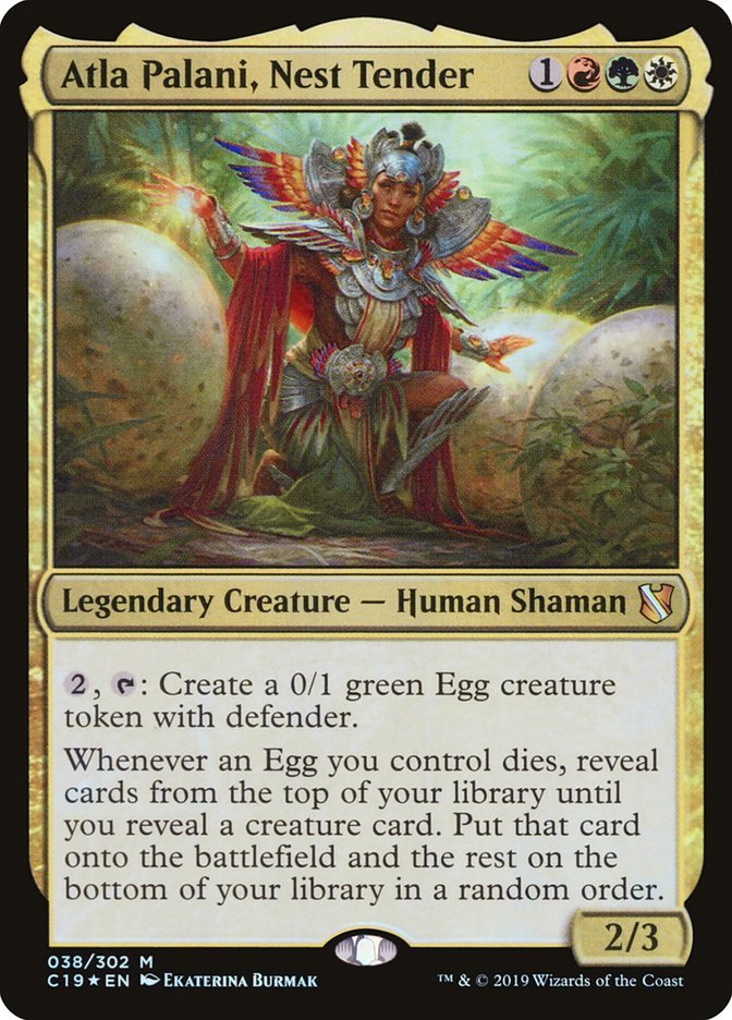 itwasme_ari's tweet image. Day 16 of clicking Random Card at Scryfall and commenting if i ever play the card

Atla Palani, Nest Tender (CMD, 2019) 

First time I figure I can be a disgusting person and just run changeling and big stompy, eldrazi, or overall menace to the pod. New deckbuilding mindset

#mtg