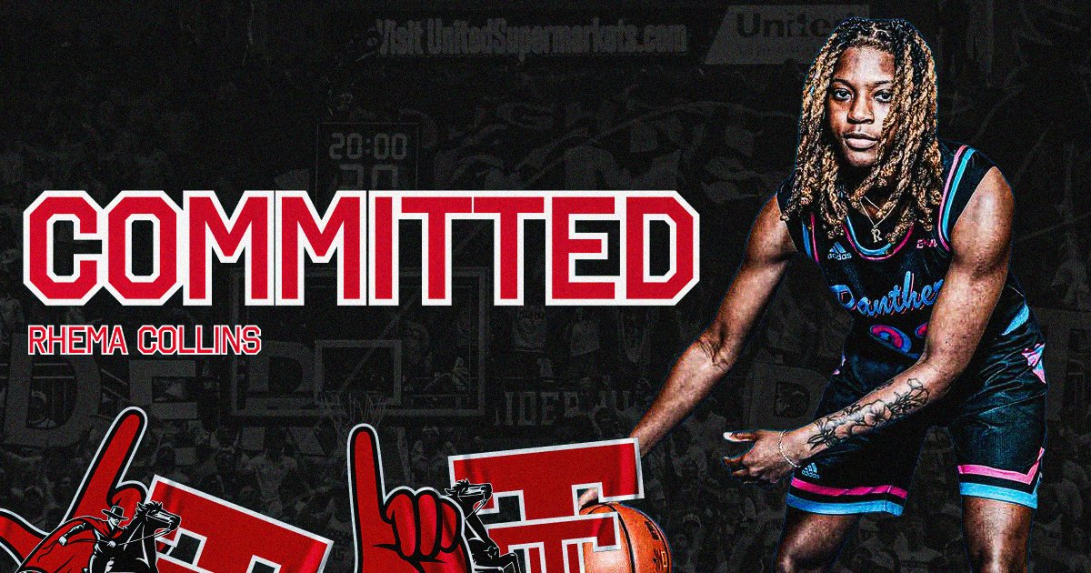 RedRaiderSports's tweet photo. 🗣️COMMITMENT ALERT: Texas Tech WBB adds CUSA Player of the Year Rhema Collins from FIU!

One of nation's best rebounders, scorers and defensive disrupters brings versatility and punch to the Lady Raider lineup. 🔽
📰READ: https://t.co/FmBu1dVCdc https://t.co/70BtFYjyhn