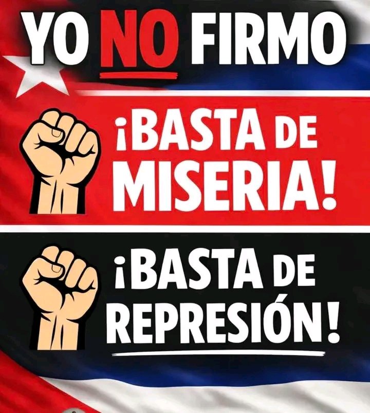 Firmar que??? 
Yo sólo firmo la intervención de los EEUU a Cuba