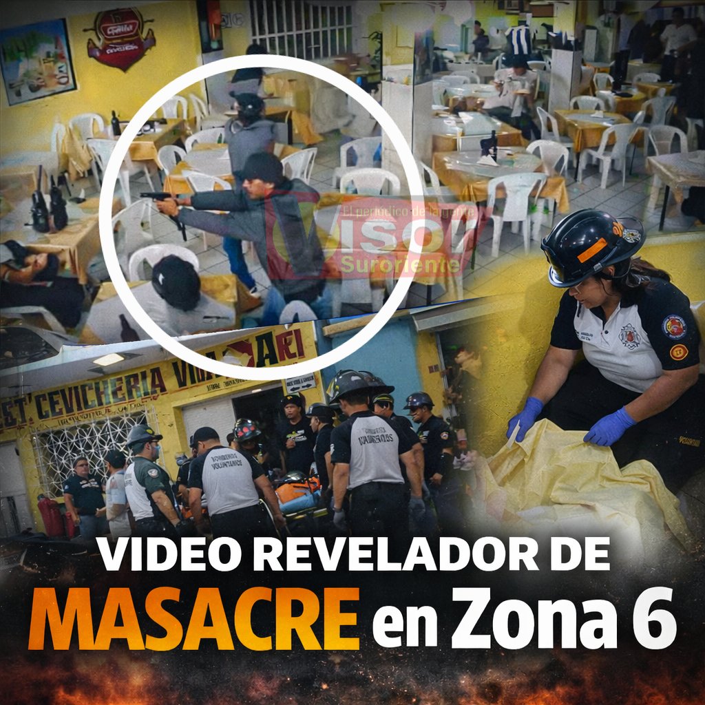 #URGENTE || #VideoRevelador
Las imágenes fuertes muestran el momento del ataque que dejó 6 fallecidos y 3 heridos, entre ellos un niño en la zona 6 de la ciudad capital. Video y más información en el enlace: 📷📷
visorgt.com/video-revelado…
