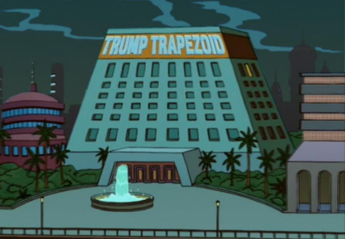 0ctoberReignz's tweet photo. The Shape Of The 7/11 Logo Background Is Called A "Trapezoid" Which Lines Up To The  
{Herod The Great Temple} In Israel.  On A Stranger Note: In 1999 An Episode Of "Futurama" Specifically References {Trump Trapezoid} Three Thousand Years In The Future. @RoystonPotter https://t.co/RjyOBdI0uM