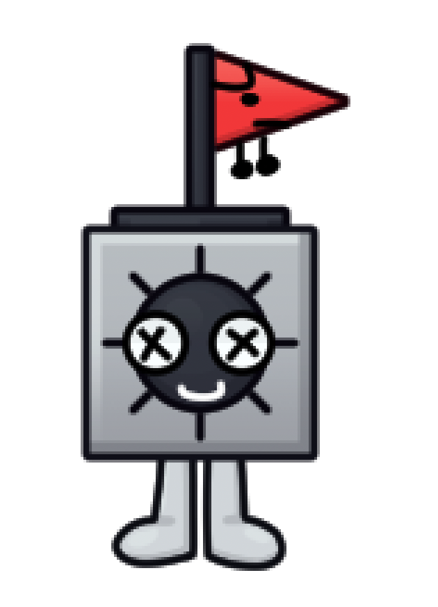 Tentro17's tweet image. Todays (and yesterday's) Nombus, Mine and Flaggy! wasnt able to post one last night but this is two characters in one! what luck! all the bfdi algebraliens are the colors from minesweeper so theres a mine algebralien too... blow up forkiplier
#osc #objectshowcommunity #osctwt