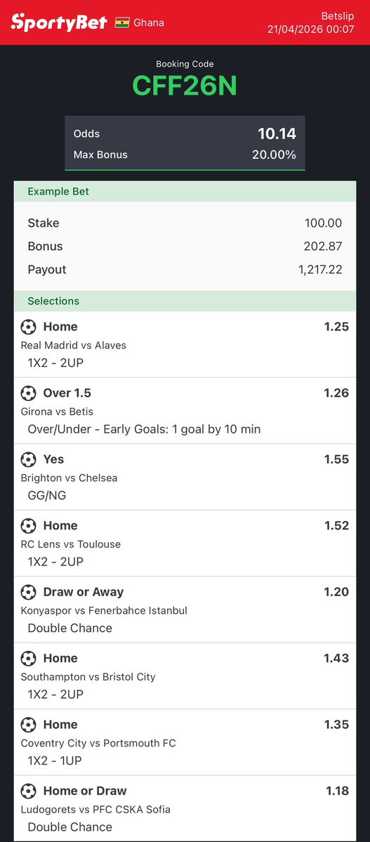 10 odds
