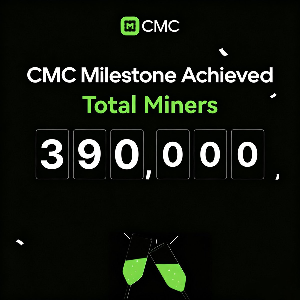 Cber_CMC's tweet image. 390,000 miners.

🔥 That's not a number. That's a movement.

Every wallet. Every block. Every day — the supply shrinks.
And 390,000 people chose to be on the right side of it.

Who's your favorite CMC miner moment so far? 👇

#CMC #Cber #Crypto #Mining #Deflation #Web3