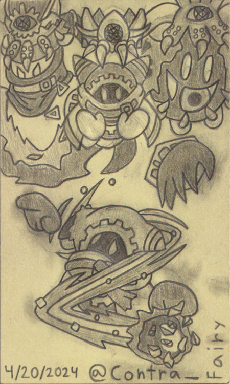 How could one forget the smoking embers of that fateful lake?
(The Magolor Epilogue project is on the backburner rn, but here's some previews of it so far! It's the concept art's humorous anniversary also.)
#kirby #kirbysreturntodreamlanddeluxe #magolor #wip #digitalart #drawing