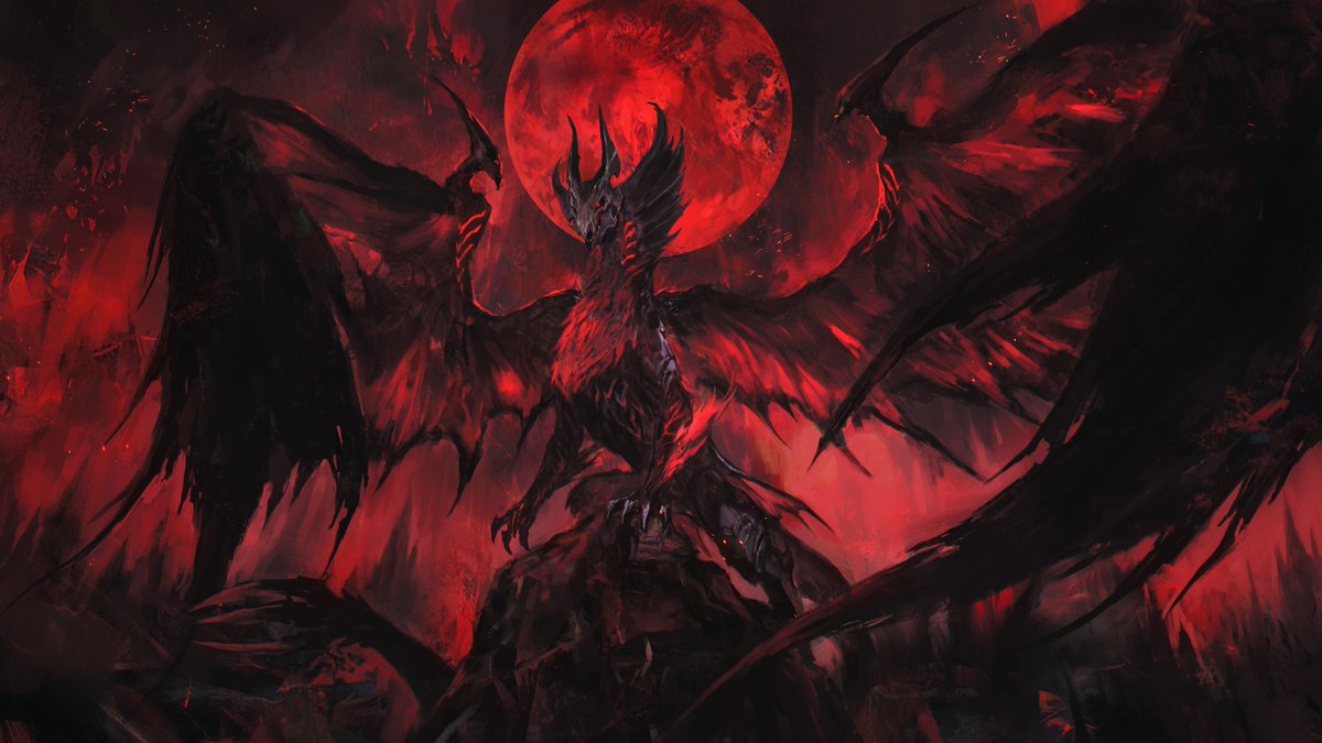 Malzeno art by the stunningly talented <a href="/shimhaq/">Shimhaq</a> - I've been dying for a Malzeno print to showcase the vampire lord in all of his glory up on my wall and I'm so grateful Shimhaq took me up on my offer. I love Malzeno so much.